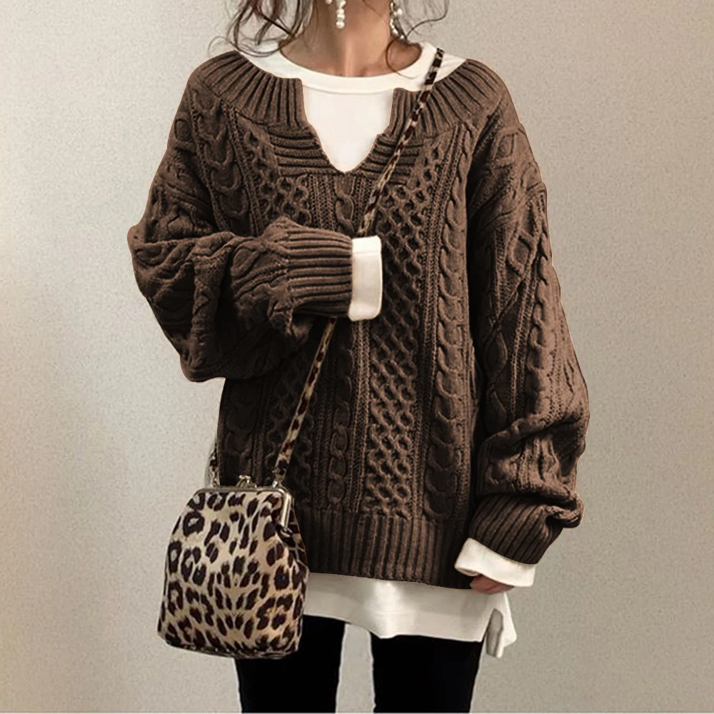 

Korean Style Chic 2021 New Knitwear Women Sweater Pullover Long Sleeve Casual Tops Fashion Female Autumn Winter Knitted Sweaters