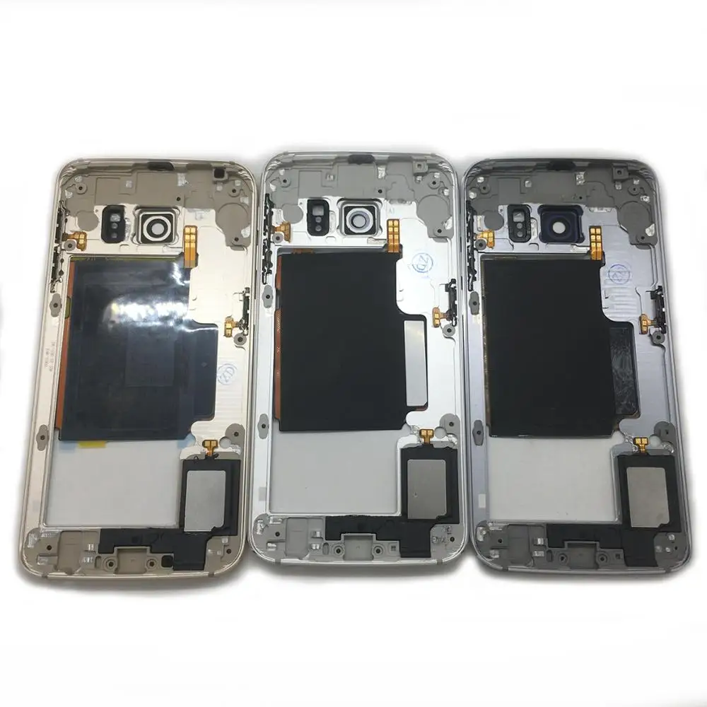 Задняя рама Tehxv для Samsung Galaxy S6 Edge G925 G925F G925I G925W8 G925T G925V | Мобильные телефоны и