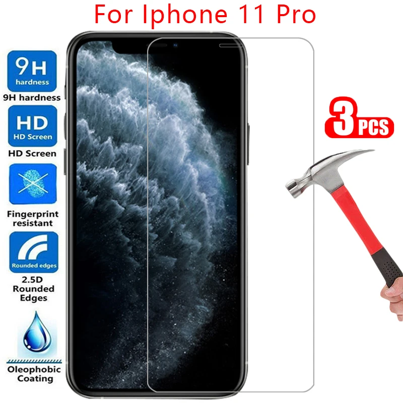 

protective tempered glass for iphone 11 pro screen protector on i phone 11pro iphone11pro 5.8 safety film aphone aiphone iphon