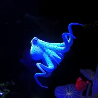 luminous glowing silicone artificial octopus simulation fish tank aquarium landscape decoration ornaments accessories