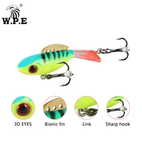 w p e 1pcs ice winter fishing lure 46mm55mm 7 2g10g hard lure for winter 15 color balancer lead jigging fishing tackle pesca
