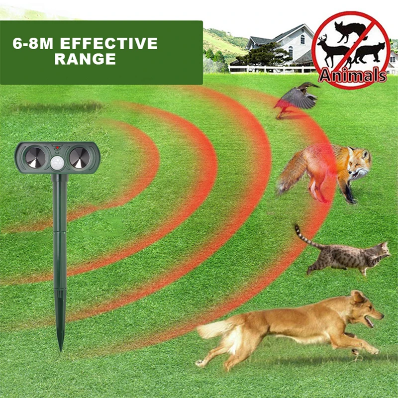 Ультразвуковой отпугиватель крыс животных на солнечной энергии Отпугиватель