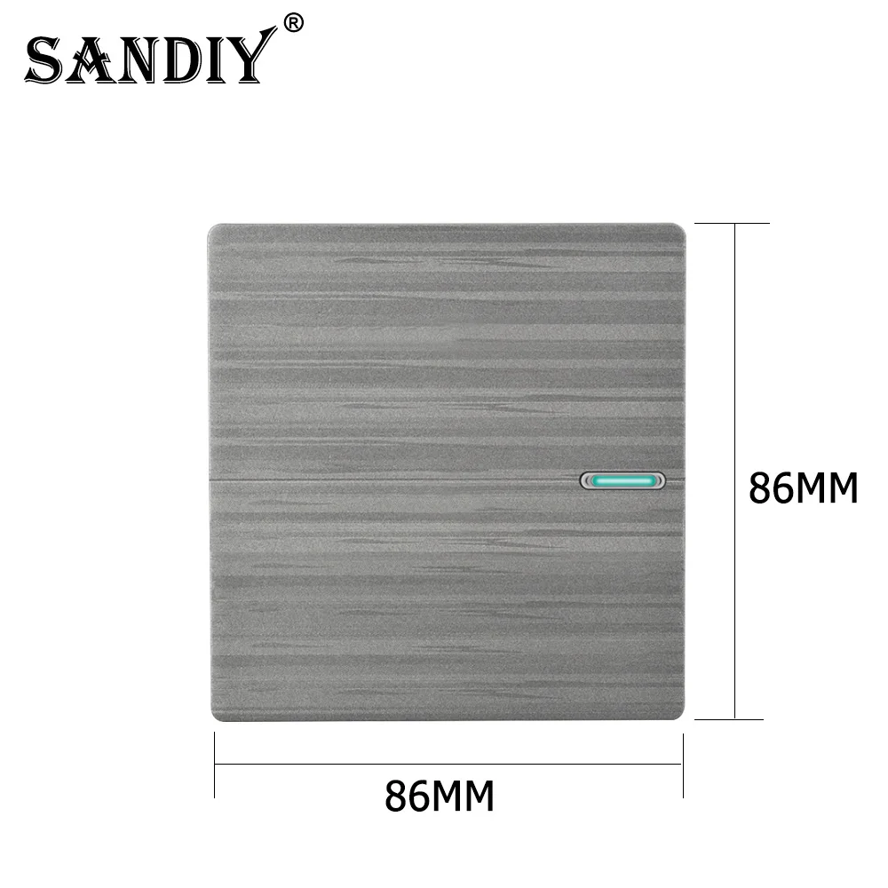 86 скрытый настенный выключатель в скандинавском стиле полностью пластиковая