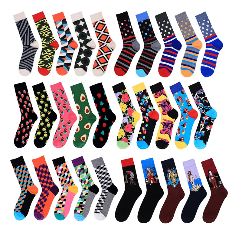 Носки мужские в стиле хип-хоп 5 парт/компл. | Мужская одежда