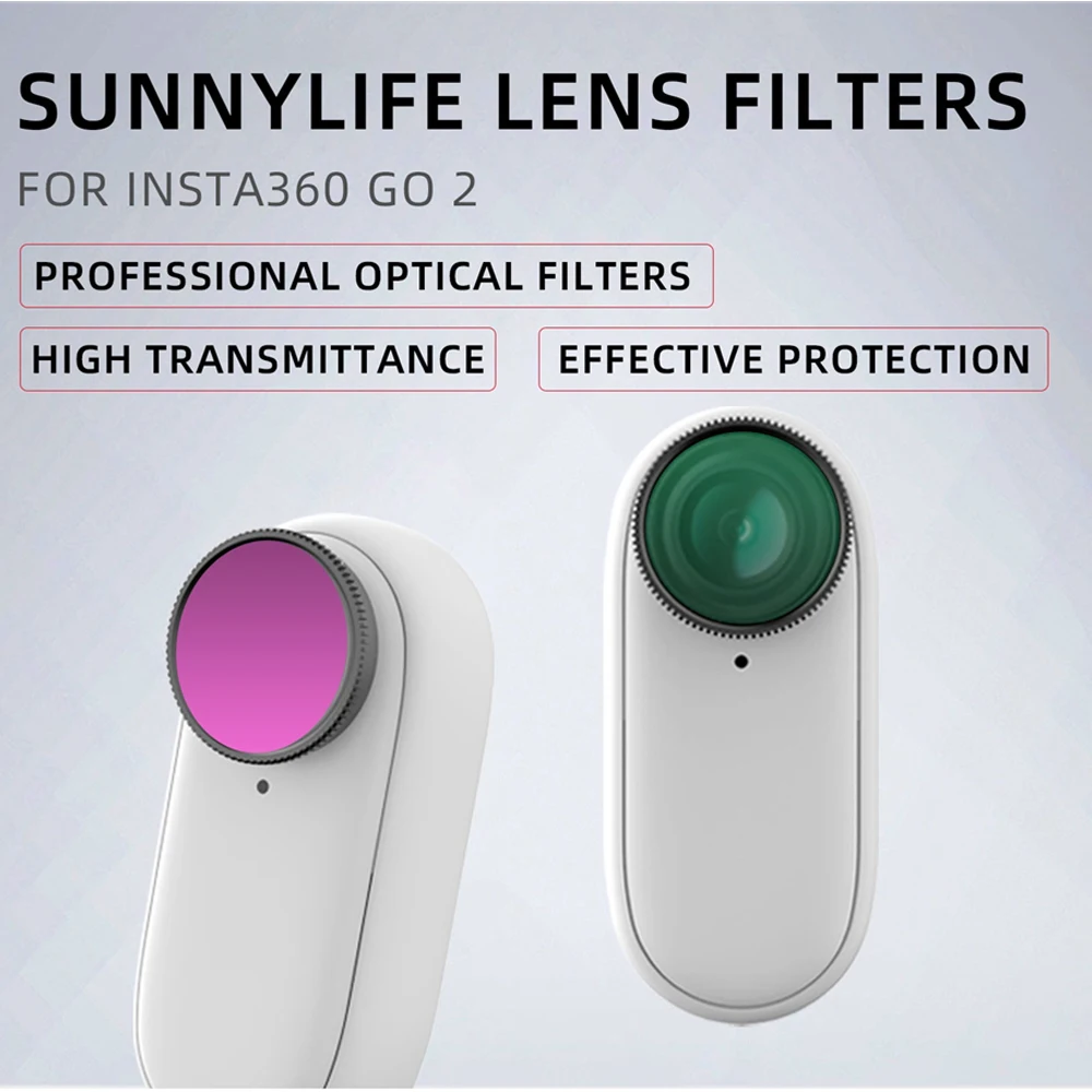 

Insta360 GO 2 Lens Filter UV+CPL+ND4/8/16/32 Protector Action for Insta360 Go 2 Filters Set Camera Accessories Optical Glass
