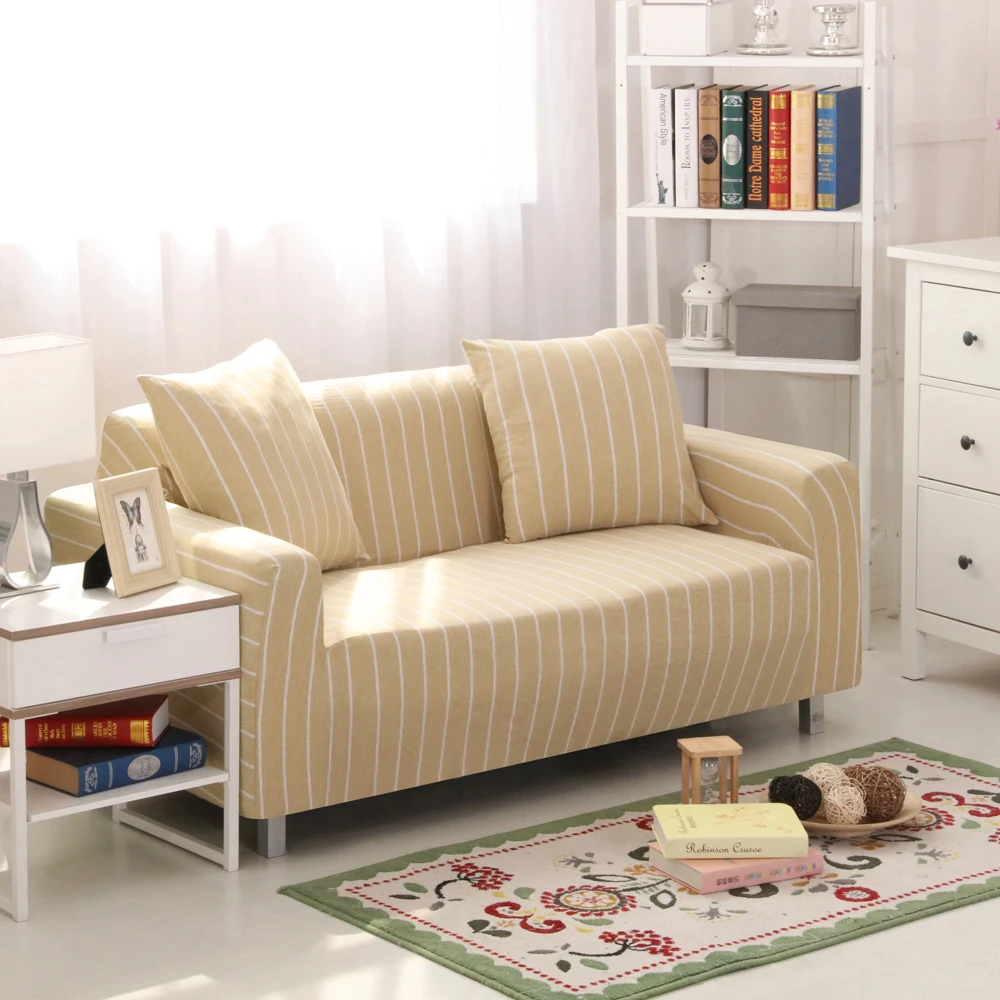 Полоса slipcovers диван крышка плотно Обёрточная бумага все включено секционные