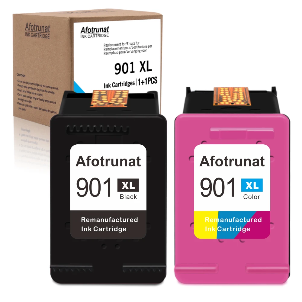 Afotrunat Remanufactured 901XL Ink Cartridges Compatible for hp 901 xl hp901 Officejet 4500 J4500 J4540 J4550 J4680 printer on. – Афотрунат Восстановленные картриджи 901XL, совместимые с hp 901 xl hp901 Officejet 4500 J4500 J4540 J4550 J4680 принтером.