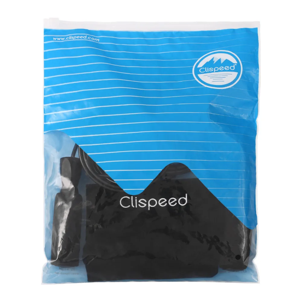 

Clispeed 3 Meters Jump Rope Workout Steel Wire Adjustable Bearing Jumping Ropes (Black)