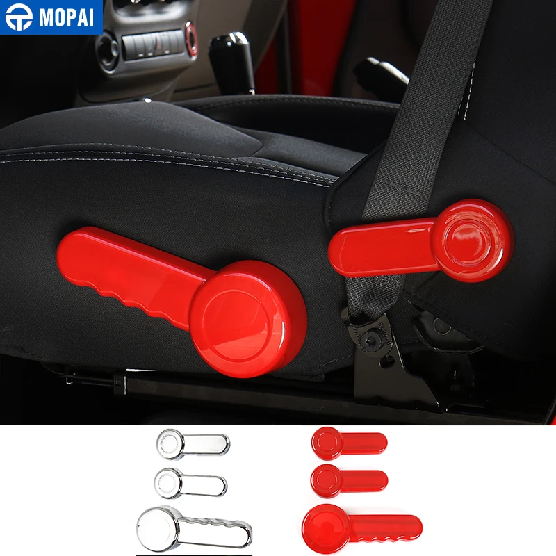 

MOPAI Car Interior Seat Chair Adjustment Decoration Cover Stickers for Jeep Wrangler JK 2011-2017 Left Hand Drive Car Styling