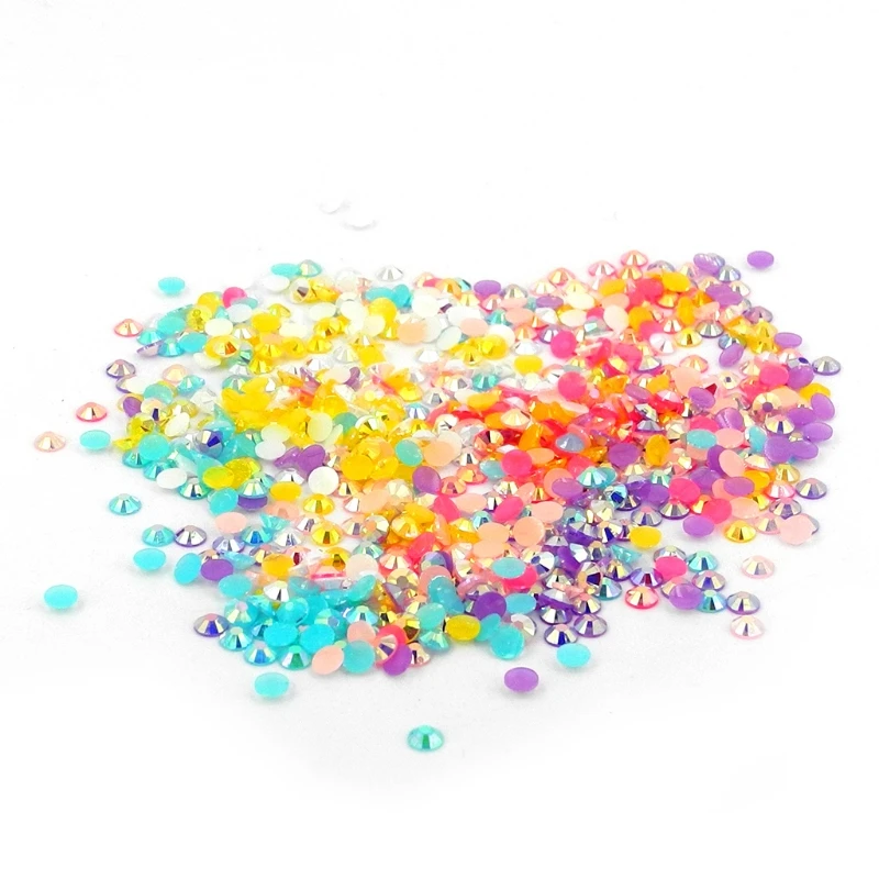 

6 Grids Flatback Nail Art Decorations Multi Color for Nails Ornaments Manicure Decor DIY Crafts Accessories