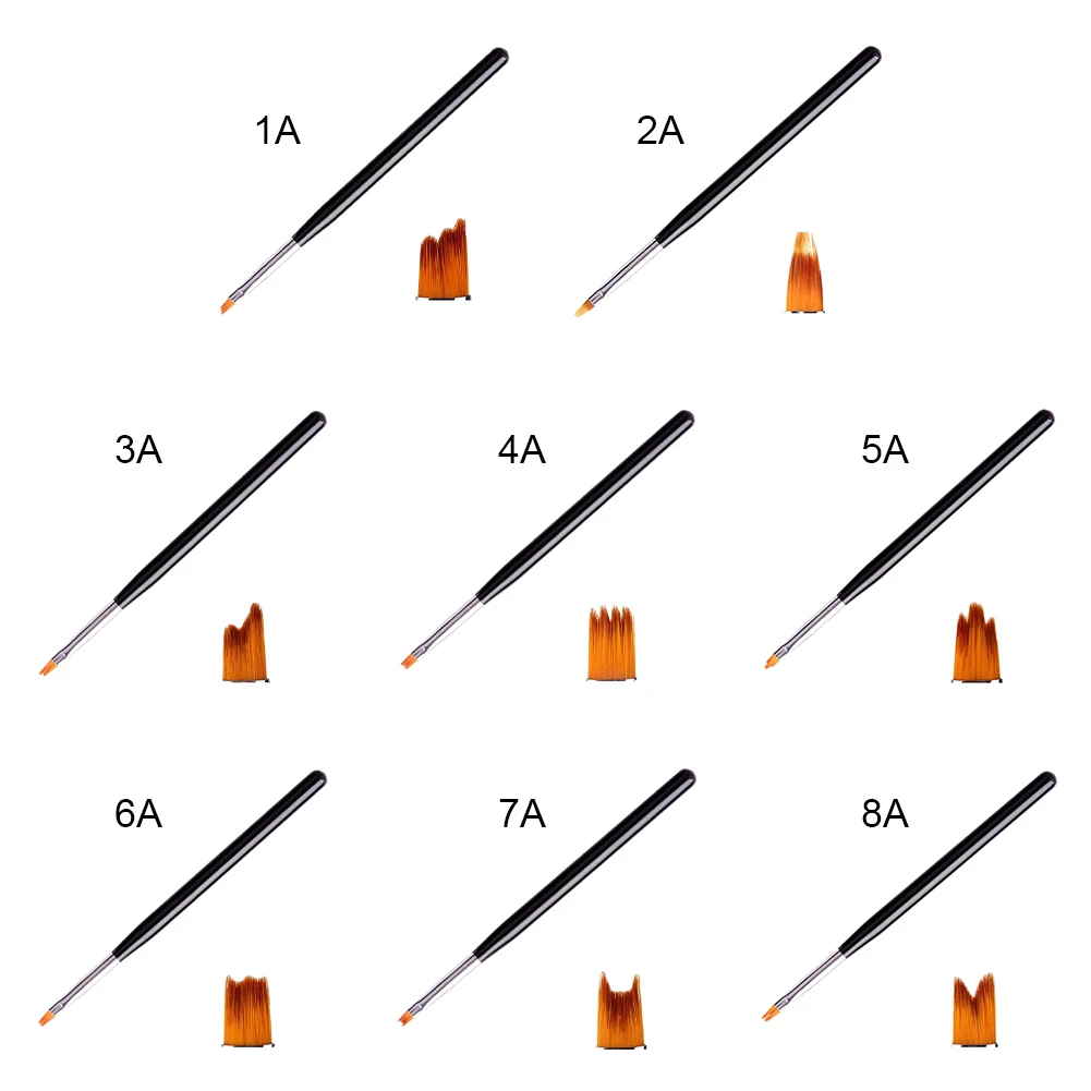 Лепестки для ногтей ручка 6 форм на выбор Дизайн резные карандаш маникюра