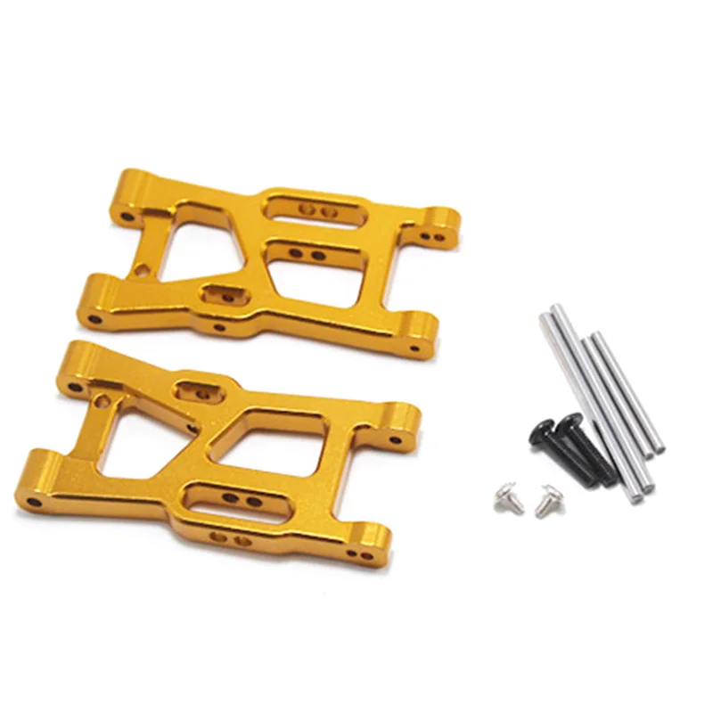 

2Pcs Metal Front Lower Suspension Arm Swing Arm Replacement Accessories Spare Parts for WLtoys 144001 1/14 RC Car