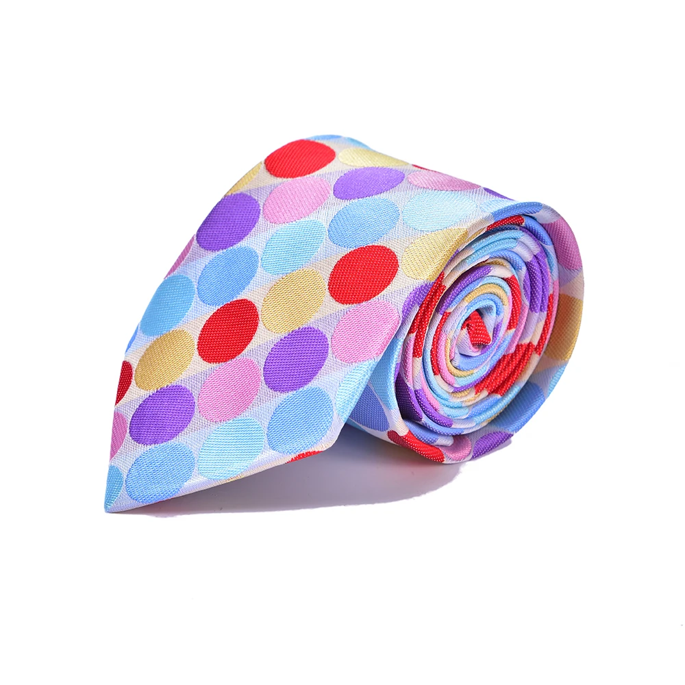 

fashion Men necktie Fine polyester color big wave point casual business tie 0062