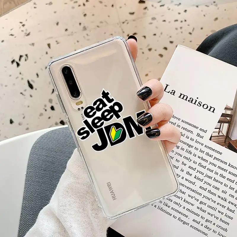

jdm drift Phone Cases Transparent for Samsung A71 S9 10 20 HUAWEI p30 40 honor 10i 8x xiaomi note 8 Pro 10t 11