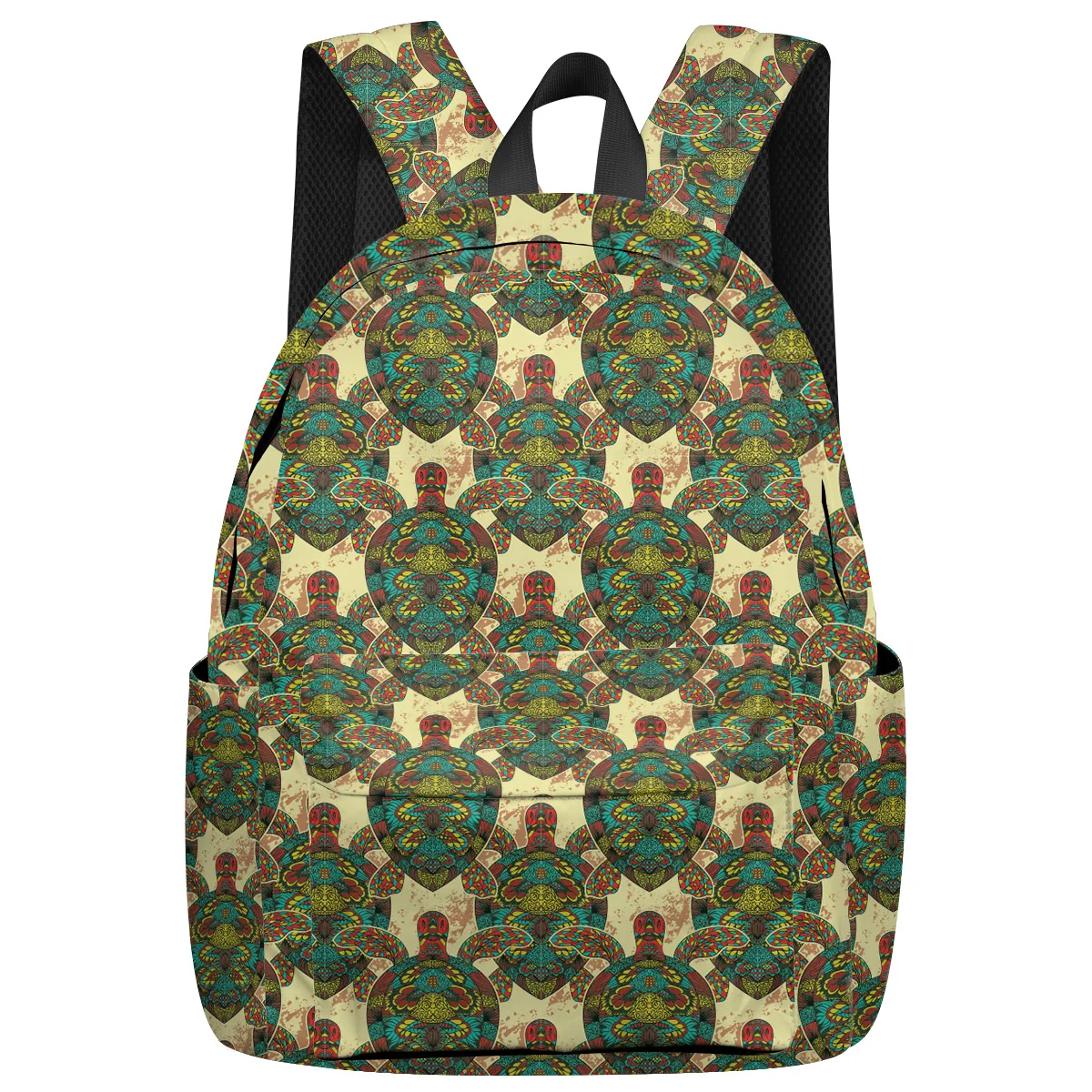 Decorative Turtle Art Life Element Sea Animal Nature Lace Backpack College Students Laptop Book Bag Casual School | Багаж и сумки