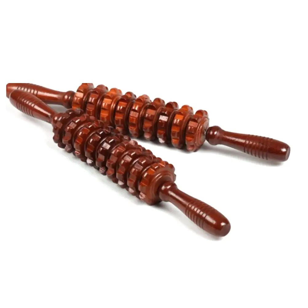 2 вида цветов деревянный ролик для упражнений спортивная травма тренажерный зал