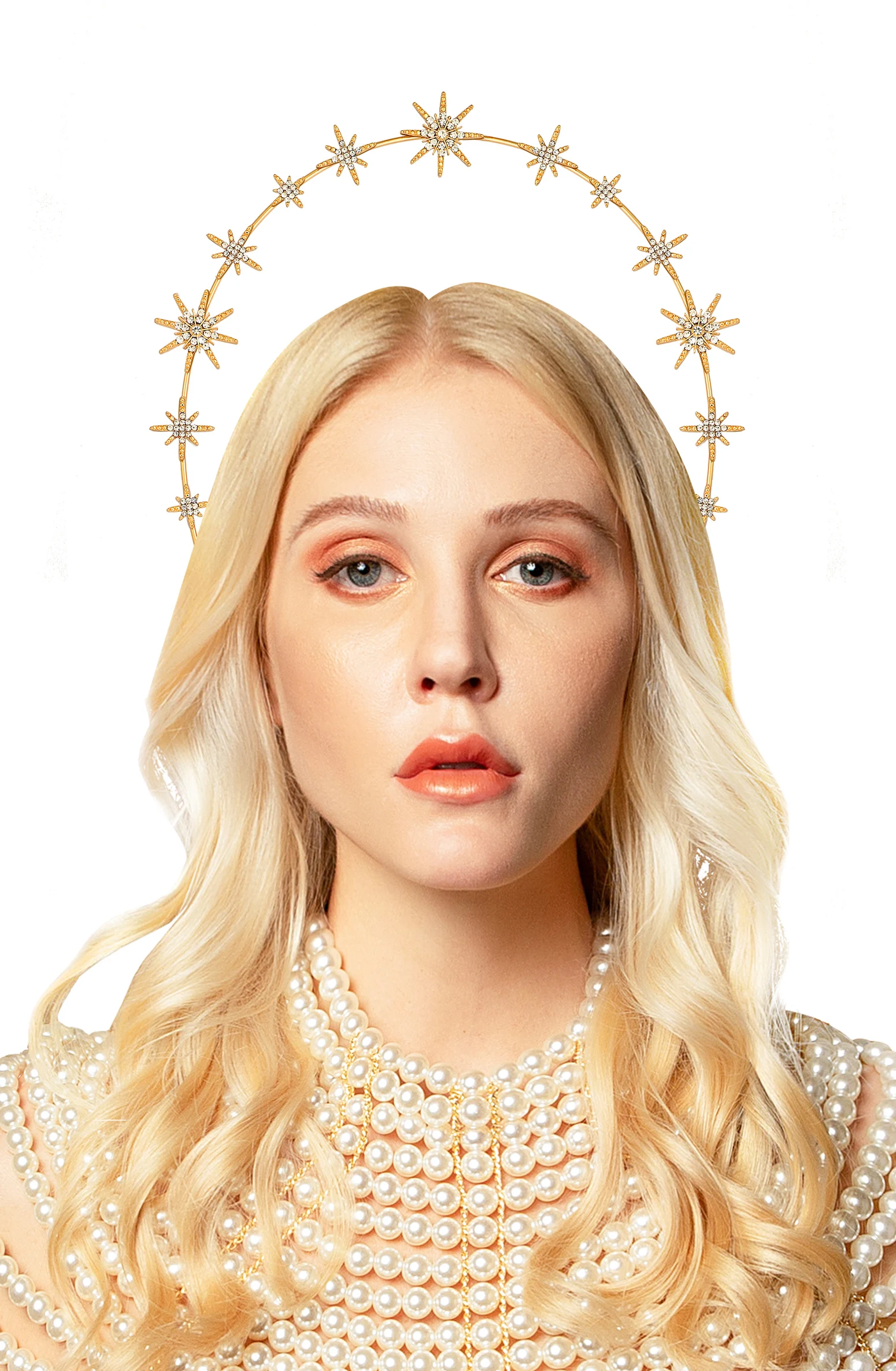 Halo Crown Moon Stars богиня Корона ободок тиара и короны для женщин Boho свадебный головной