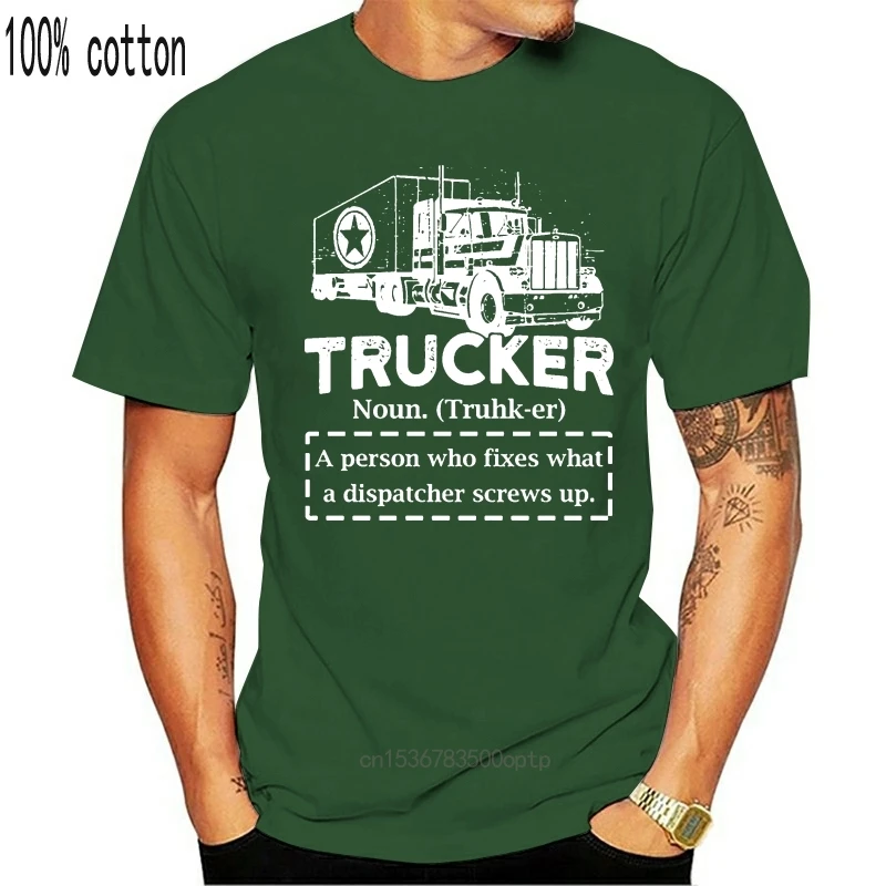 

Men Funny Definition Trucker Truck Driver Dispatcher t shirt Customize 100% cotton S-XXXL Unique Graphic fashion shirt