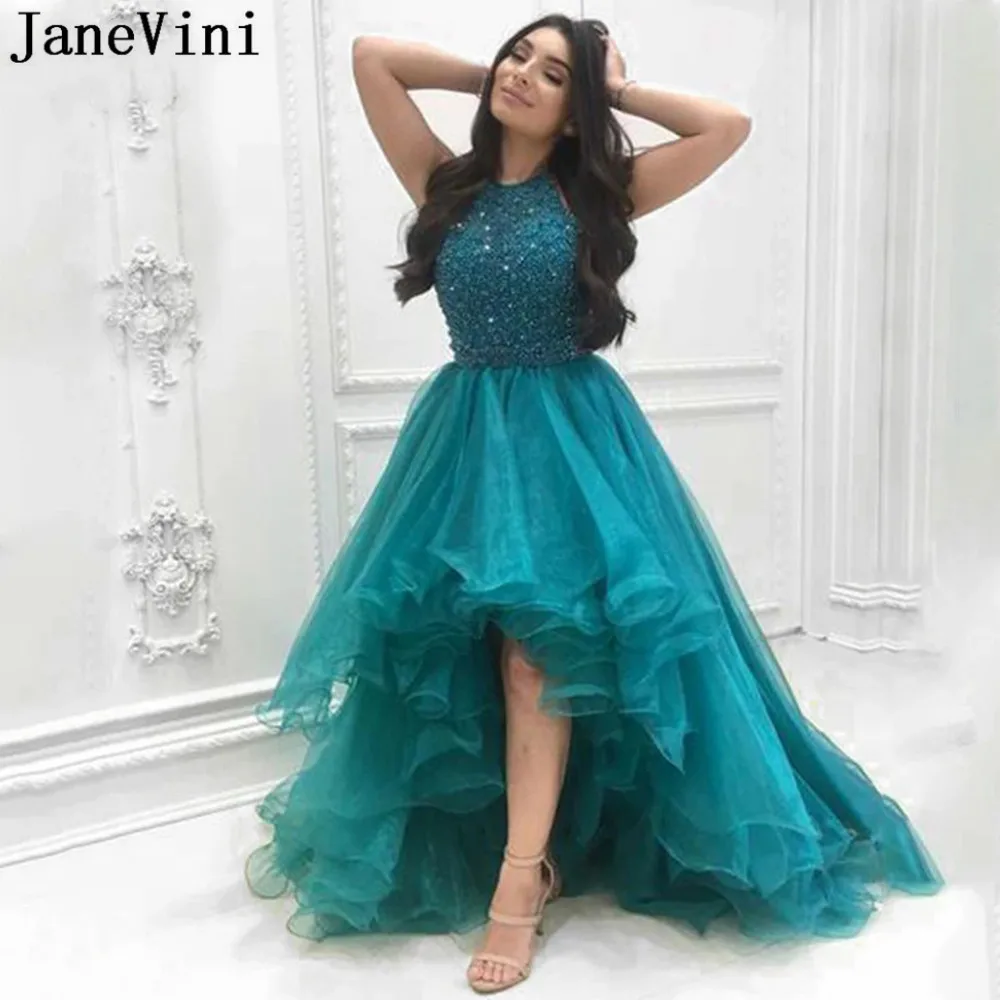 Роскошное красное платье для выпускного jaevini Короткое женское из органзы с