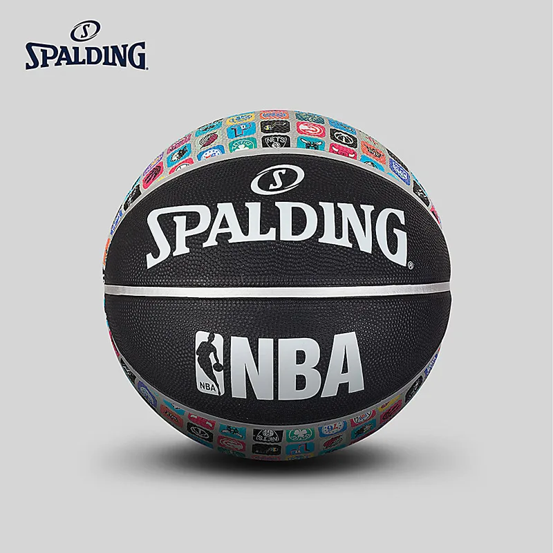 SPALDING оригинальные логотипы команды NBA серии LCON Баскетбол Официальный Размер 7 резиновый материал открытый мужской матч мяч 83-649Y