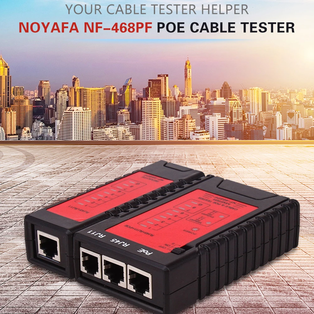 Noyafa Хит продаж NF-468PF POE Кабельный тестер Локальной Сети wiremap для сети телефонных