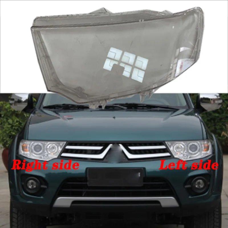 Для Mitsubishi Pajero спортивные передние фары прозрачные абажуры лампы оболочки маски фары крышка объектива фары стекло