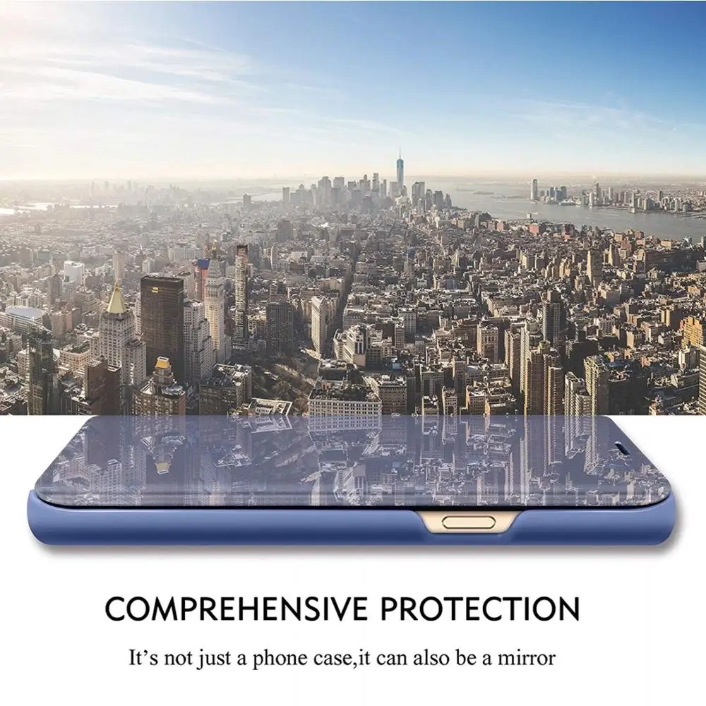 Mirror Smart Case For OPPO RENO 5 2Z Pro C11 C33 C31 View Leather Kickstand Flip Cover For OPPO Realme 10 5 Pro A5 A9 2020 Case