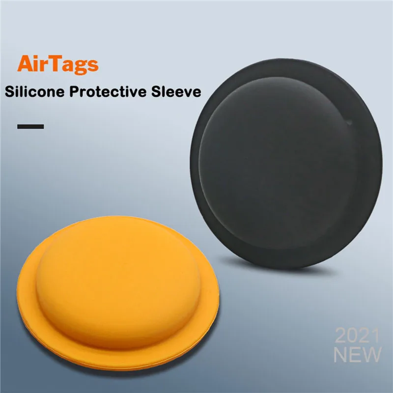 

Small Diameter Round Box Candy Color Anti-Lost Device Protective Cover Soft Liquid Silicone Protective Sleeve