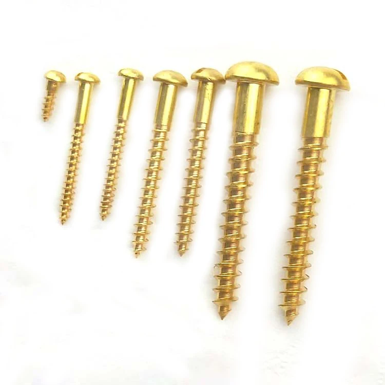 Латунные винты с круглой головкой саморезы диаметр 8-25 мм 30 шт. | Обустройство дома