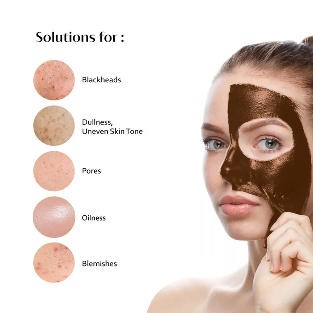 

H Peel Off Face Mask Blackhead Remover Mask Herbal Beauty Deep Cleansing Facial Mask Pore Shrinking Acne and Oil Control