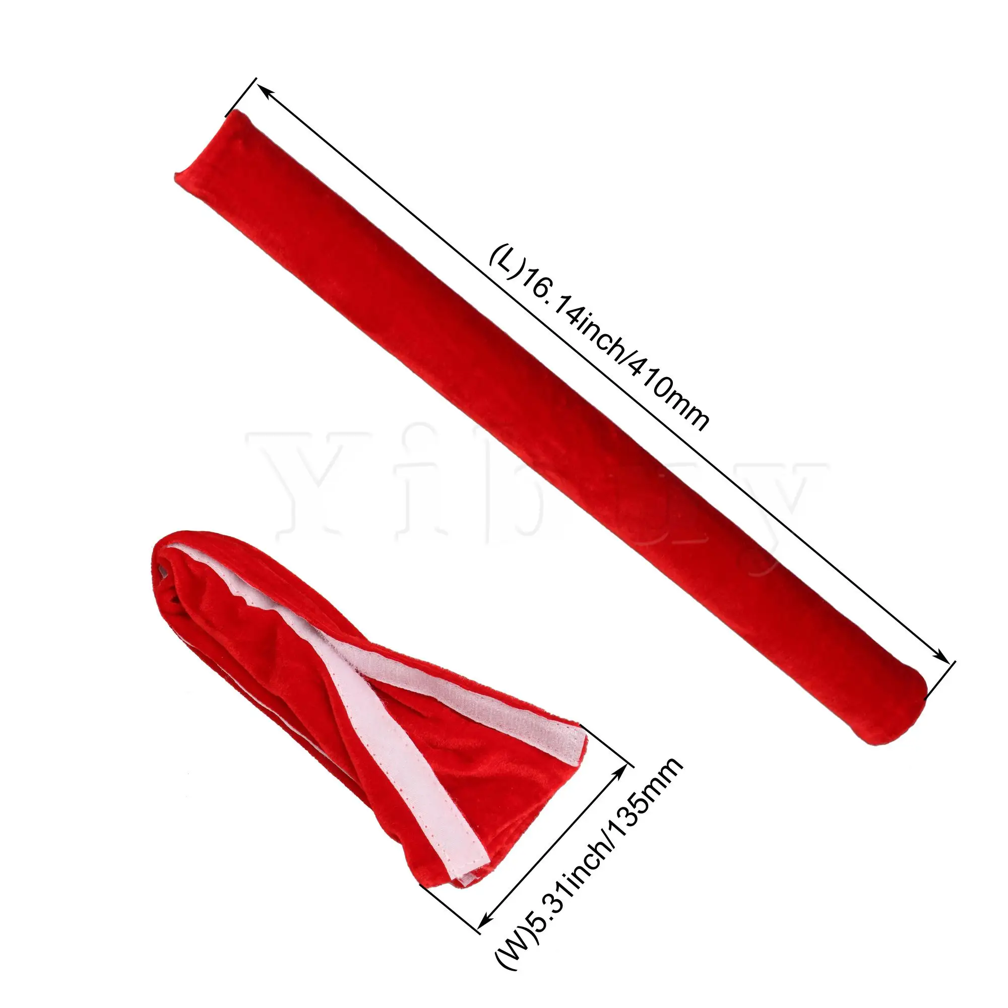 

2 x Red Kitchen Appliance Decor Handles Dirty Proof Wraps 16.1x5.9inch