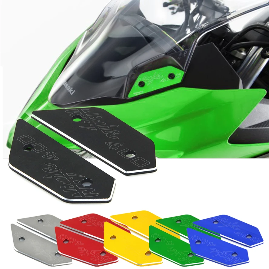 

Декоративные Накладки Ninja400 для бокового зеркала заднего вида мотоцикла с ЧПУ из алюминиевого сплава для Kawasaki Ninja400
