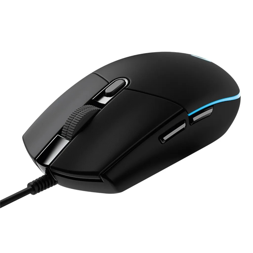 Проводная игровая оптика с usb-разъемом logitech G102, мышь с RGB подсветкой, игровая мышь Prodigy 8000 dpi, портативные мыши для геймеров, мыши с 6 клавишами