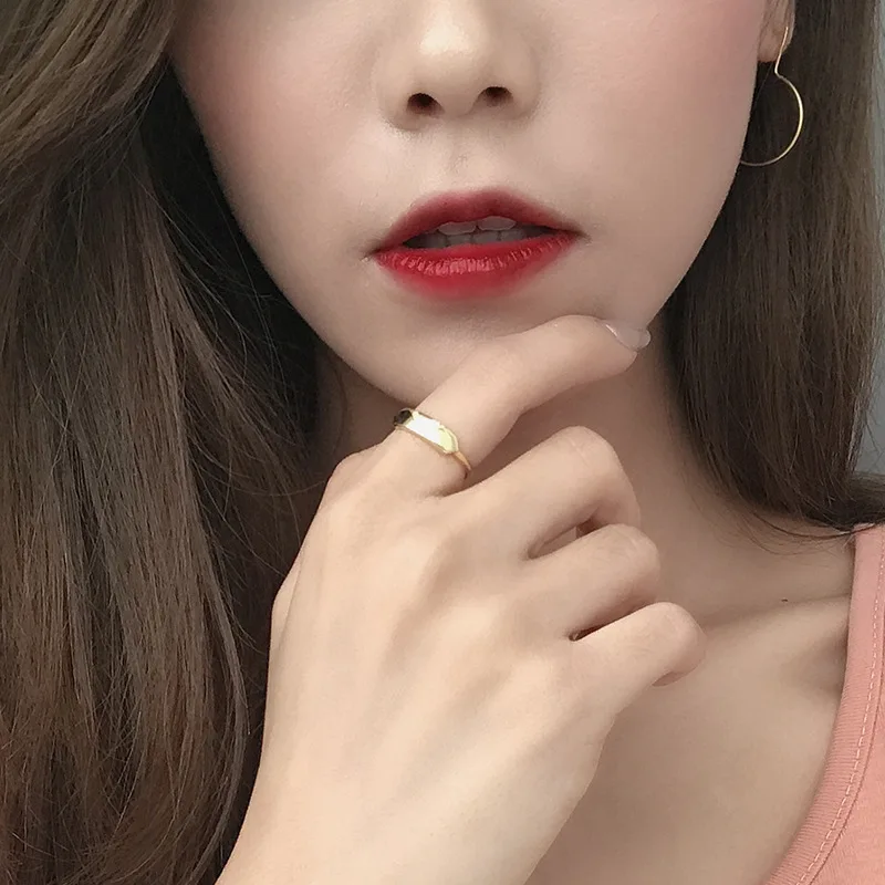 100% 925 Solid Real Sterling Silver Ring Fashion Jewelry For Teen Girl Office Lady Open Sizable 5 6 7 8 Wholesale Price DS1737 | Украшения