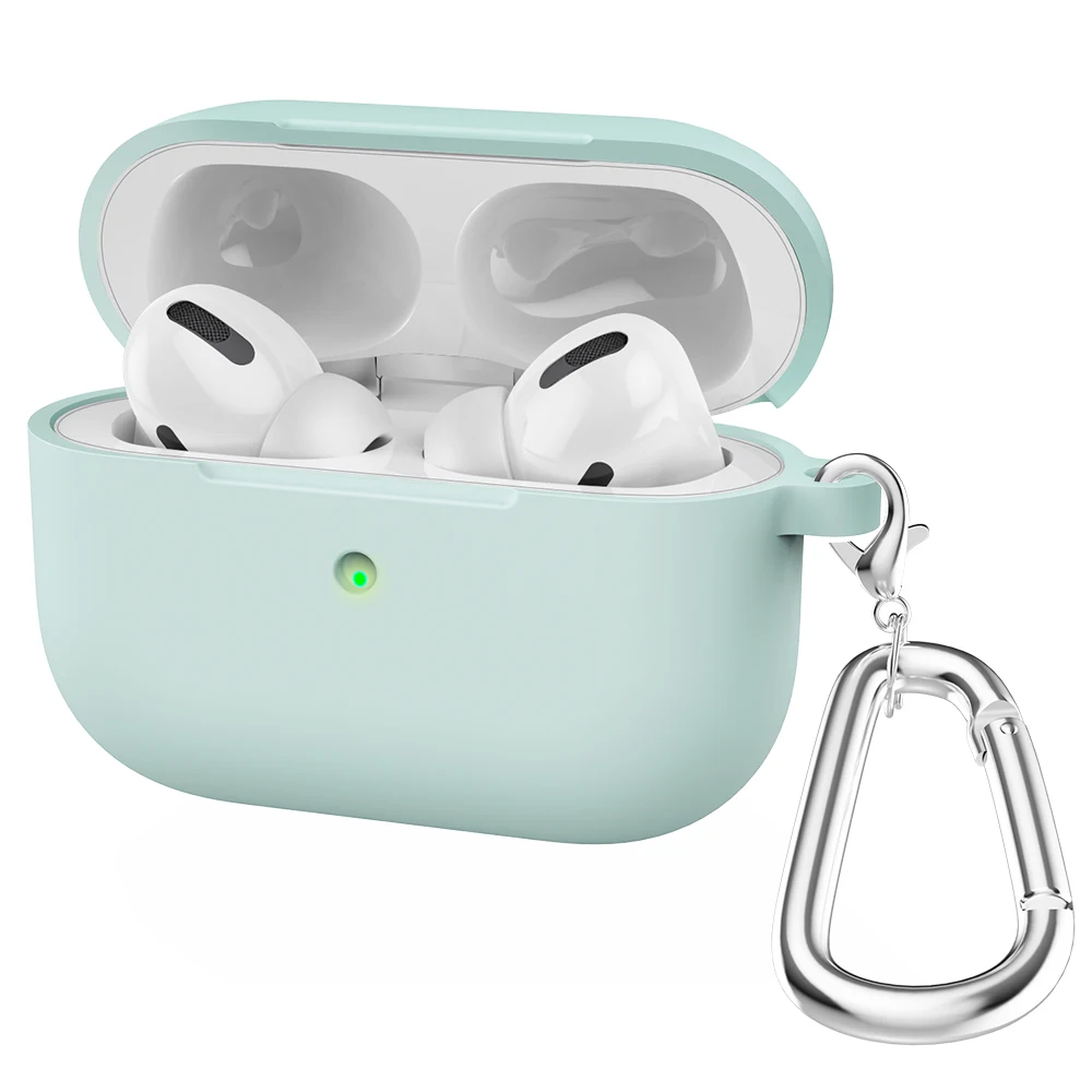 Мини Мягкий силиконовый чехол для Apple Airpods Pro противоударный чехол для Apple гарнитура для AirPods чехол s для Airpods Pro защитный чехол - Цвет: Qianlv
