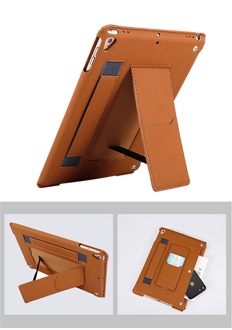 Multi for iPad case 9.7 leather tablet case 5th 6th generation funda for iPad 5 6 Cover for iPad air 2 1 with hand strap