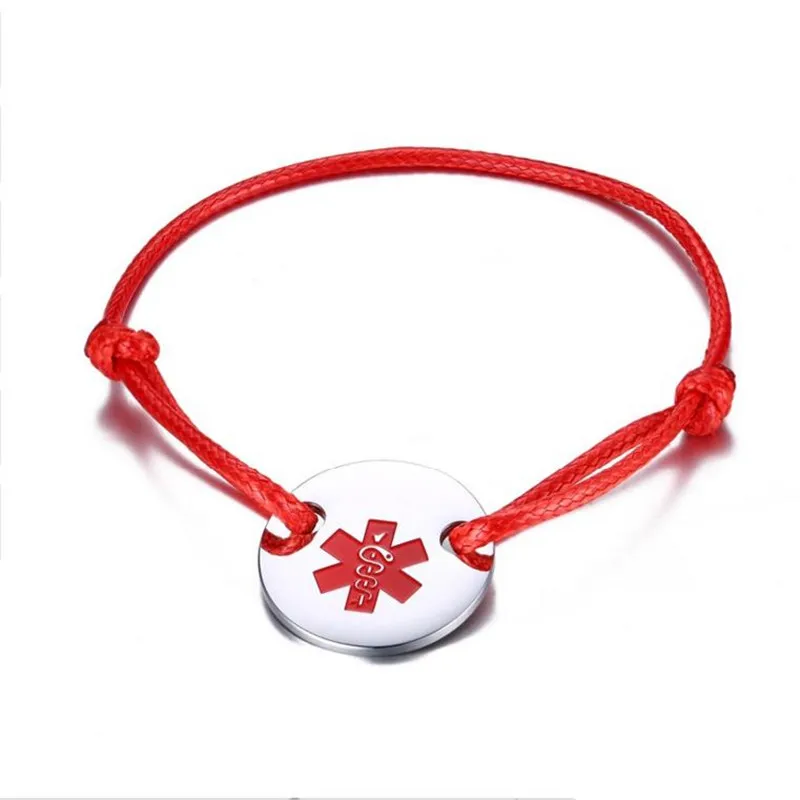 Мужской/женский браслет из нержавеющей стали Star of life регулируемый с круглой