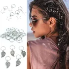 Металлические серебряные косички для волос, украшение для волос в африканском стиле