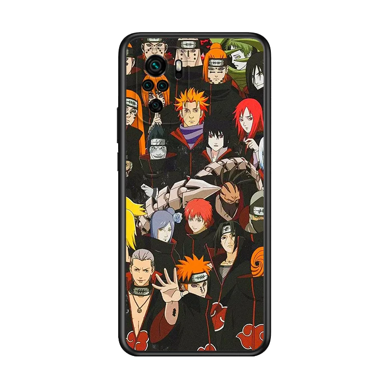 

Hot Anime Pain Obito For Xiaomi Redmi Note 10S 10 9T 9S 9 8T 8 7S 7 6 5A 5 4X 4 Pro Max 5G Soft TPU Silicone Black Phone Case