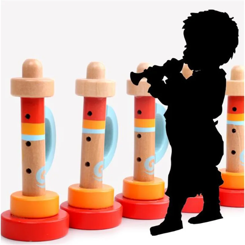 

Симпатичные трубы музыкальный инструмент Монтессори Образовательные игрушки мультфильм шаблон Дети Ветер инструмент детский подарок