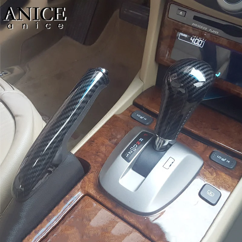 2 шт. карбоновый цветной внутренний чехол для рычага переключения передач ручка