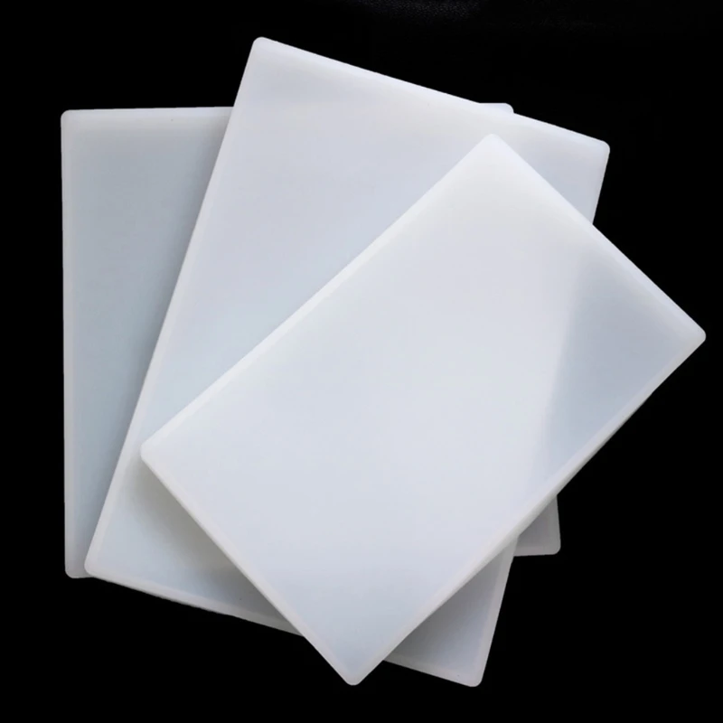 

Crystal Epoxy Resin Mold Fruit Snack Tray Coaster Serving Board Silicone Mould B36D