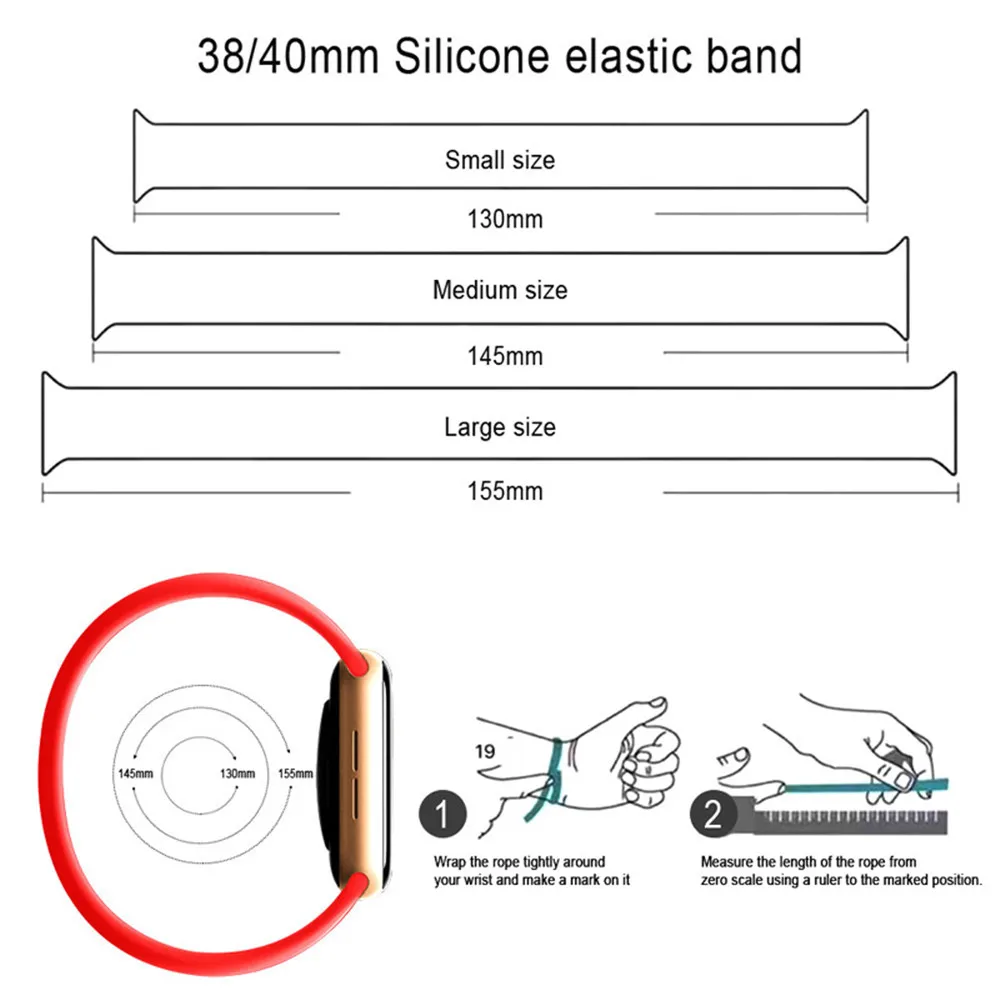 

Silicone Solo Loop Strap for Apple Watch Band 44mm 40mm 42mm 38mm Rainbow Colorful Watchbands for iWatch Series 6 5 4 3 2 1 SE