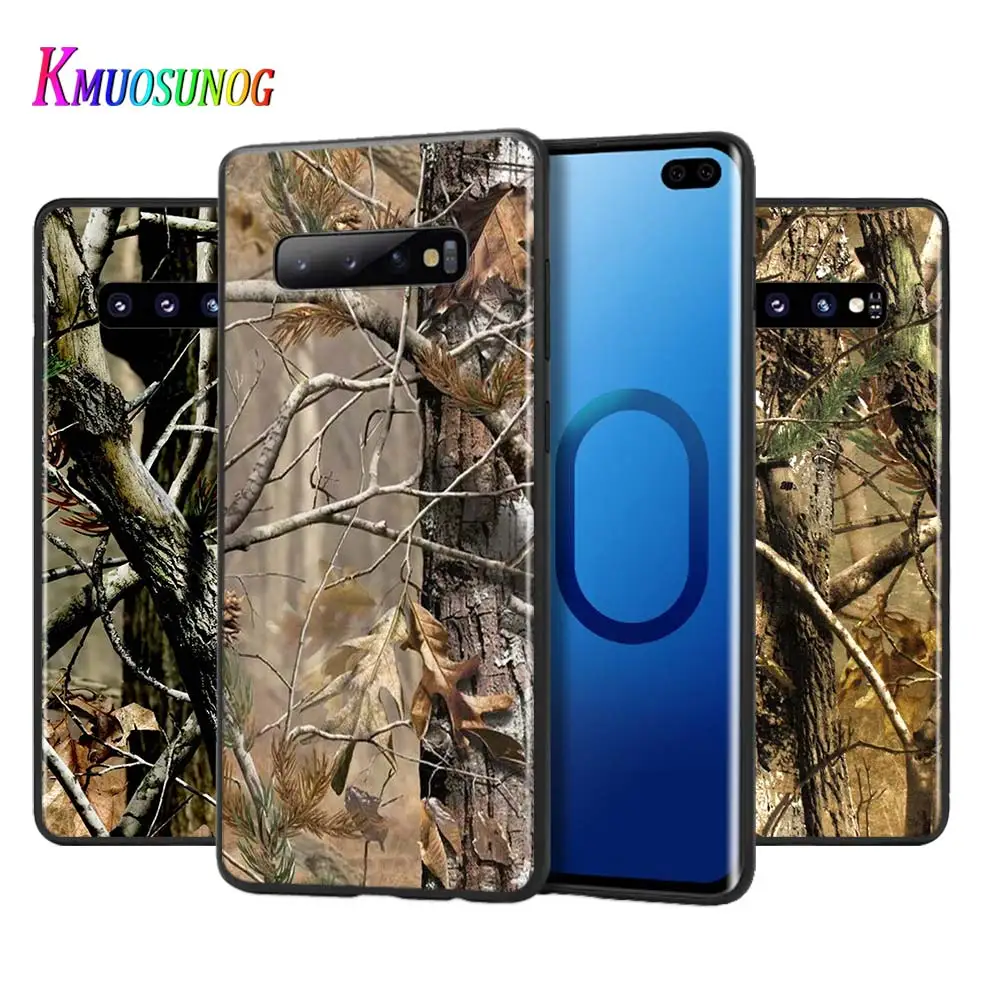 Силиконовый черный чехол Realtree Real Tree Camo для Samsung Galaxy Note 10 9 8 Plus S10 5G S9 S8 S7 S6