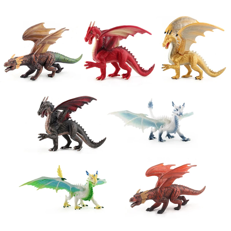 

Dinosaur Toys Dinosaur Figures Model Fire Rock Dragon Ice Snow Dragon Yellowstone Dragon Dinosaur Animal Collection Model Toys