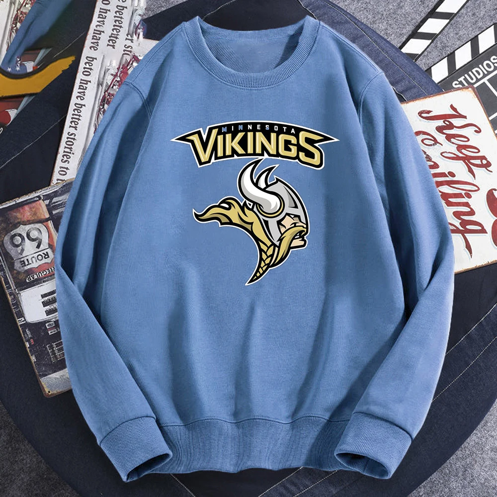 

Мужские свитшоты Vikings Odin Warrior Legend с длинным рукавом и круглым вырезом, мужские толстовки, винтажный хлопковый пуловер, забавная новинка, мужс...