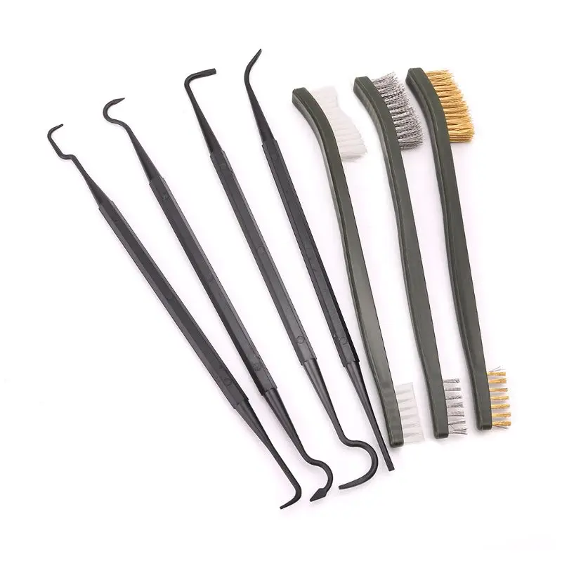 

Набор для чистки охотничьей винтовки, 3 щетки из стальной проволоки + 4 нейлоновых штифта