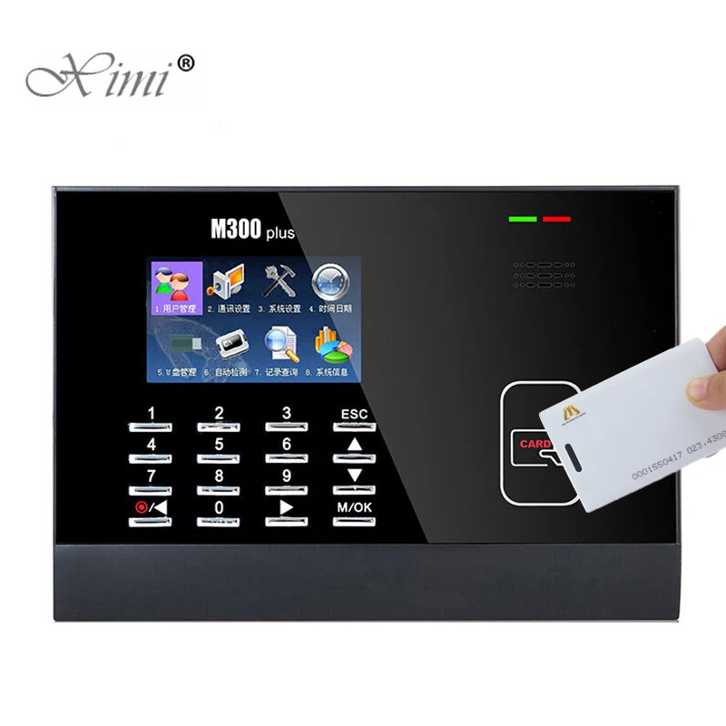 ZK M300Plus биометрическая машина посещаемости времени EM карта рекордер сотрудников