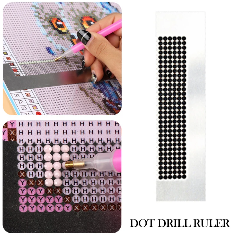 Набор для алмазной живописи 5D линейка из нержавеющей стали с 304 пустыми сетками