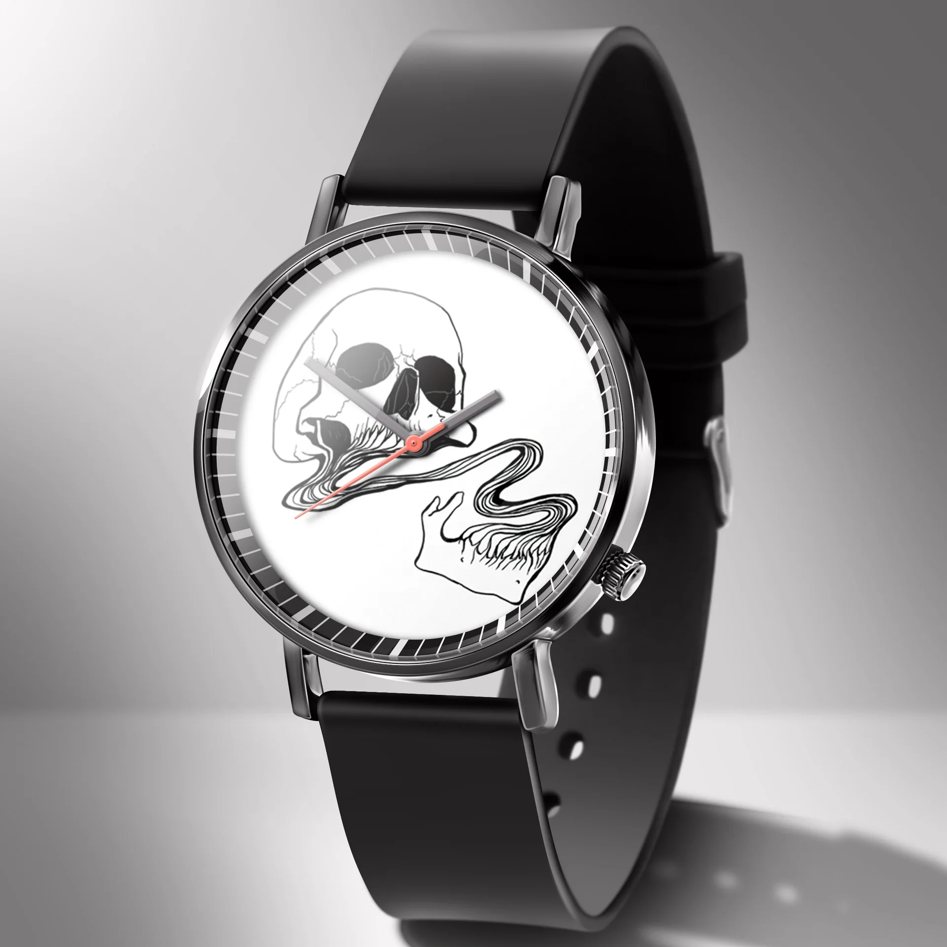 

Obawa Fashion casual creative black and white cat watch Male and Female quartz Wrist watch Birthday Gifts